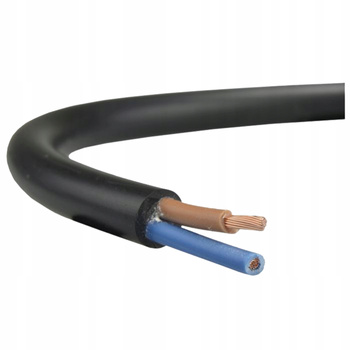 Przewód Kabel OMY 300/300V 2x0,5mm Czarny 1m ELEKTROKABEL