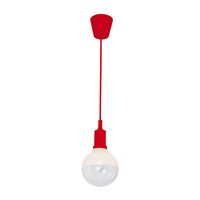 Lampa Wisząca Sufitowa BUBBLE Czerwona 5W E14 LED Czerwona Milagro