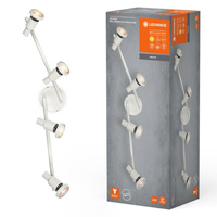 Lampa Sufitowa Ścienna LED Spot Reflektor 4-Punktowy Regulowany 13.6W GU10 Biały LEDVANCE
