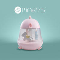 Lampka Nocna Dziecięca LED 5W 3000K Ciepła + Wielokolorowa RGB Akumulatorowa 1200mAh Różowa POZYTYWKA MARY'S