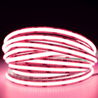 Taśma LED Pasek COB 12V 45W 2400LED NEON Różowa 8mm 5m