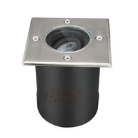 Lampa Ogrodowa Najazdowa Dogruntowa BERG AD GU10 IP67 Kwadratowa Srebrna Kanlux