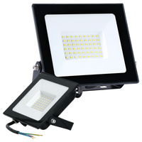 Naświetlacz LED Zewnętrzny Ogrodowy 50W 770lm 6500K Zimny 120° IP65 IK05 Czarny MH Kobi