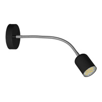Lampa Ścienna Kinkiet MAXI Czarna 1xGU10 Milagro