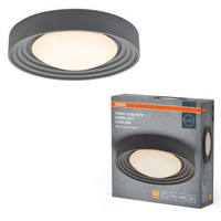 Plafon LED Lampa Sufitowa Natynkowa 24.5W 1800lm 3000K Ciepła 116° Szara Ściemnialna Orbis Concrete Osram