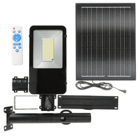 Lampa Uliczna Solarna LED Przemysłowa Oprawa Drogowa 11W 1100lm 4000K Neutralna z Czujnikiem Zmierzchu IP54 Czarna Solit Kobi
