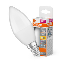 Żarówka LED B37 Świeczka E14 2.9W = 25W 250lm 2700K Ciepła CRI>97 200° CLASSIC Osram