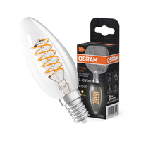 Żarówka LED Dekoracyjna B35 Świeczka E14 4.8W = 40W 470lm 2700K Ciepła 320° Filament Ściemnialna Vintage 1906 Osram