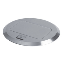 Puszka Podłogowa BIURO+ Okrągła Aluminium KANLUX