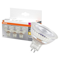 3x Żarówka LED MR16 Reflektor GU5.3 6.5W = 50W 621lm 2700K Ciepła 12V 36° BASE Osram