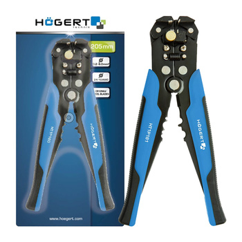 Automatyczny Ściągacz Szczypce Izolacji Przewodów 205mm 0,2 mm? - 6 mm? Hoegert Technik