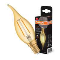 Żarówka LED Dekoracyjna B36 Świeczka E14 1.5W = 12W 120lm 2400K Ciepła 300° Vintage 1906 Osram