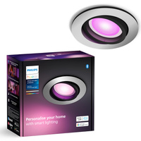 Oprawa Podtynkowa Wpuszczana LED 4.2W 400lm IP20 White and Color Ambiance RGB + TW Aluminium Inteligentna SMART Zigbee Bluetooth Centura Philips HUE