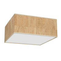 Plafon LED Lampa Sufitowa CORK Biała Korek 3xE27 Milagro