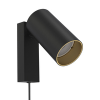 Kinkiet Ścienny Lampa Natynkowa GU10 Czarna Nowoczesna MONO 7765 Nowodvorski