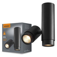 Oprawa Natynkowa HALOGENOWA SPOT Lampa Sufitowa 1x GU10 Czarna ARIZA Videx