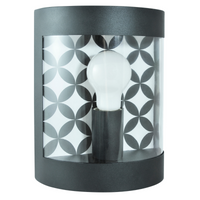 Kinkiet lampa oprawa zewnętrzna ogrodowa ścienna MURET E27 GOLDLUX (Polux) czarna