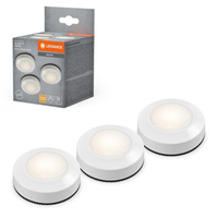 Lampa Podszafkowa LED Oprawa Sufitowa Przenośna 0.68W 40lm 3000K Ciepła Natynkowy Biały 6.9cm Dot-It Ledvance