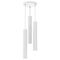 Lampa Wisząca Sufitowa HUDSON Biała 3xGU10 Milagro