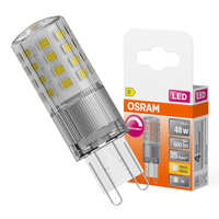 Żarówka LED Kapsułka G9 4.4W = 48W 600lm 2700K Ciepła 320° Ściemnialna LED PIN Osram