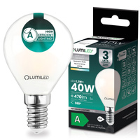 Żarówka LED E14 Kulka P45 2,2W 470lm = 40W 4000K Neutralna 360° Filament KLASA A LUMILED