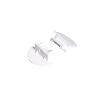 Zaślepka do Profili Aluminiowych Biały Pełna STOPPER Kanlux 2szt.