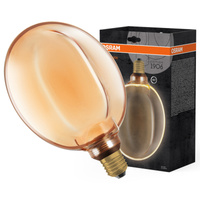 Żarówka LED Dekoracyjna G183 Kula E27 4W = 22W 220lm 1800K Ciepła 330° Filament Ściemnialna Vintage 1906 Osram