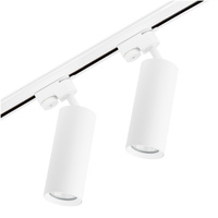 Zestaw Szyna Oświetleniowa Szynoprzewód 1 m + 2x Reflektor Szynowy RITI GU10 Biały LUMILED