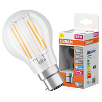 Żarówka LED A60 B22d 11W = 100W 1521lm 6500K Zimna 300° Ściemnialna Retrofit Filament CLASSIC Osram