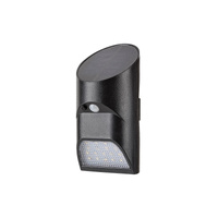 Lampa Ogrodowa Zewnętrzna Solarna Kinkiet Elewacyjny LED 3.6W 150lm 4000K IP44 z Czujnikiem Ruchu i Zmierzchu Czarny Nowoczesny Sepik Rabalux