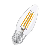 Żarówka LED B35 E27 3.4W = 40W 470lm 2700K Ciepła Ściemnialna 320° Filament Performance Class Ledvance