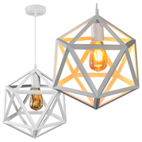 Lampa Wisząca Sufitowa Geomteryczna IL MIO DENMARK 1xE27 Biała - GOLDLUX (Polux)