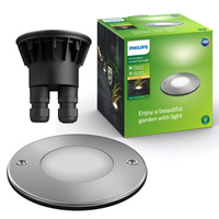 Lampa Oprawa Dogruntowa Najazdowa LED 3W 270lm 2700K IP67 Srebrna Moss Philips