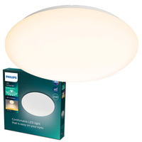Lampa Sufitowa Plafon LED 20W 2000lm 2700K Biała Moire CL200 Philips