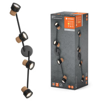 Lampa Sufitowa LED Ścienna Ściemnialna Reflektor Kinkiet Ozdobny Dekoracyjny 13.6W Czarny Spot LEDVANCE