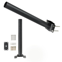 Uchwyt Ścienny Montażowy do Opraw Reflektorów BASE SE 50cm Fi 4.8cm Czarny LED2B Kobi