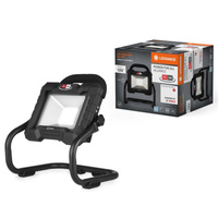 Naświetlacz LED Reflektor 15W 1300lm 6500K Zimna Ściemnialny Akumulatorowy Z Obrotową Głowicą Czarny Worklights Ledvance