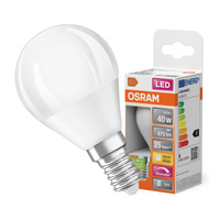 Żarówka LED P45 Kulka E14 4.9W = 40W 470lm 2700K Ciepła 200° Ściemnialna SUPERSTAR Osram