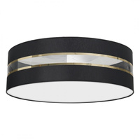 Plafon LED Lampa Sufitowa ULTIMO Czarna 3xE27 Ø60cm Milagro