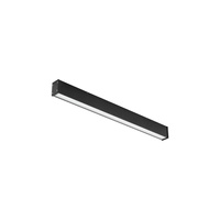 Plafon Oprawa Natynkowa Sufitowa Lampa Ogrodowa Kinkiet Elewacyjny LED 35W 1800lm 3000K Ciepła Czarna Wodoodporna IP44 OUTLINE LED M 11361 Nowodvorski