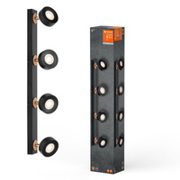 Oprawa Sufitowa Lampa Punktowa LED Reflektor 4-Punktowy Dekoracyjny 19.2W Czarna LEDVANCE