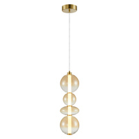 Lampa Wisząca Sufitowa DAPHNE Bursztynowa 36W Milagro