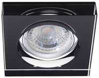 Oprawa sufitowa halogenowa szklana kwadratowa MORTA MR16 czarna Kanlux