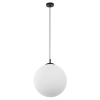 Lampa Sufitowa Wisząca MAXI Zwis Szklany Klosz Czarno-Biała Klasyczna E27 3477 TK Lighting