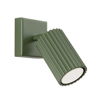 Lampa Ścienna Kinkiet Reflektor Tuba Spot 1x GU10 Oliwkowa Karbon Deep Space SL.1616 Sollux