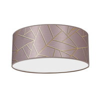 Plafon LED Lampa Sufitowa ZIGGY Różowe Złoto Różowa 2xE27 Ø40cm Milagro