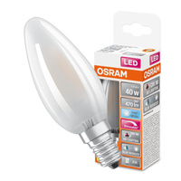 Żarówka LED B35 Świeczka E14 3.4W = 40W 470lm 4000K Neutralna CRI90 300° Filament Ściemnialna SUPERSTAR PLUS CLASSIC Osram