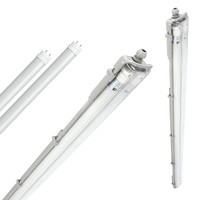 Zestaw Lampa Oprawa Hermetyczna Przemysłowa G2 + 2x Świetlówka LED T8 18W 120cm 6500K Zimna IP65 Kobi