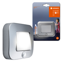 Lampka nocna LED Nightlux Hall Srebrna 0,25W 14lm 4000K IP54 Ledvance Czujnik ruchu