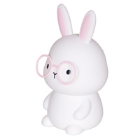 Lampka Dekoracyjna LED Królik 1W 3000K RGBW Biała Różowa Ściemnialna Florka Sanico Goldlux